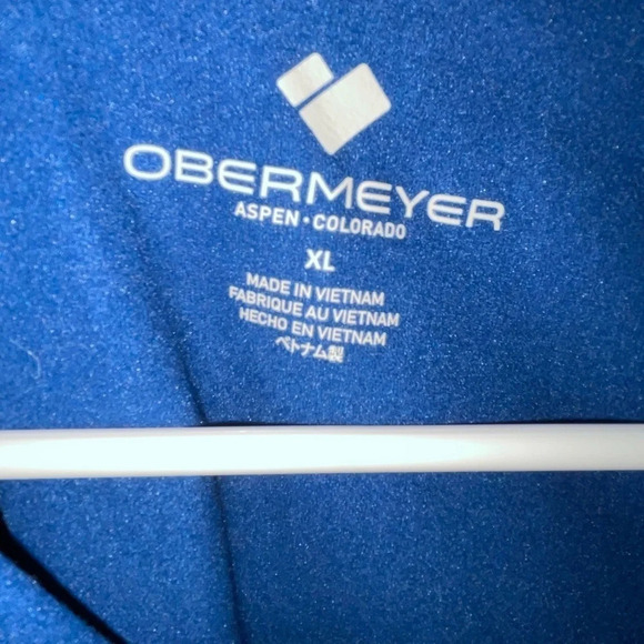 Obermeyer BAKER Popover Ski Boys Size XL Blue Gray 1/4 Zip Pullover Shirt KIDS - Picture 5 of 9